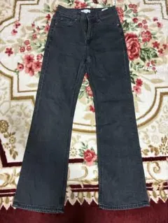 H&M フレアデニム　グレー