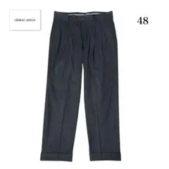 【タグ付】00‘s Giorgio Armani 立体裁断　グレー スラックス タグ付】00's Giorgio Armani 立体裁断 グレー スラックス - メルカリ