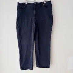美品 グロリアヴァンダービルト デニム パンツ 16P 2XL 黒 ブラック
