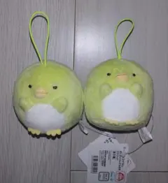 すみっコぐらし ばんざいゴムひも付きマスコット ぺんぎん？ 2個セット