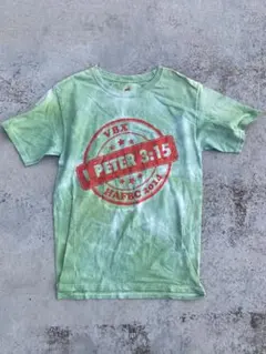 ヘインズ 1 PETER 3:15 VBX Tシャツ グリーン タイダイのサムネイル