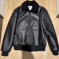 ZARA ザラ　レザージャケット　ボア　ジャケット