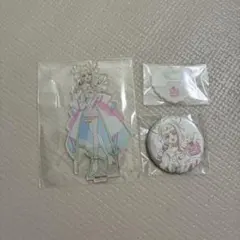映画キミとアイドルプリキュア 特典 キュアズキューン 缶バッジ アクリルスタンド
