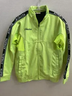 ATHLETA 蛍光イエロー ジップアップジャケット　厚手　150サイズ