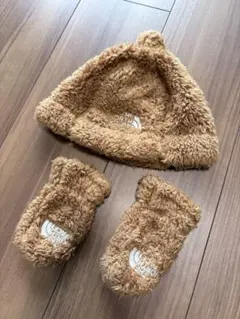 THE NORTH FACE フリース帽子とミトンセット 6-24ヶ月