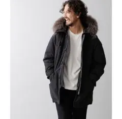 ナノユニバース nano 西川ダウン アークティックダウン ファー ブラック S