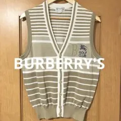 【雰囲気抜群❗️】1990's BURBERRY'S 総柄 ニットベスト Y2Kのサムネイル