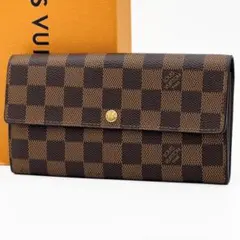 【SALE 美品】ヴィトン ダミエ エベヌ ポルトフォイユ サラ 長財布