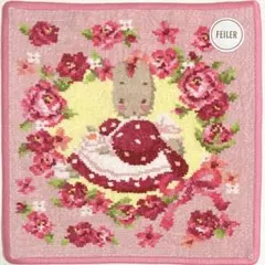 フェイラー　タオルハンカチ　マロンクリーム　リアローズ