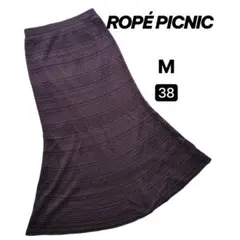 【美品】ROPÉ PICNIC ロペピクニック ニットスカート 透かし編み