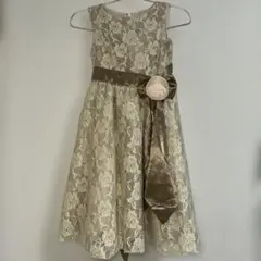 キャサリンコテージ　ベージュドレス　130cm