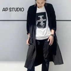 美品 AP STUDIO シャツ ガウン エーピーストゥディオ リネン レーヨン