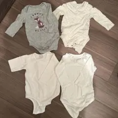 ベビー肌着セット サイズ80 グレー ホワイト