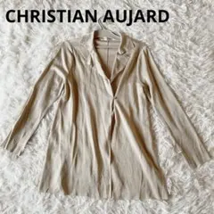 【CHRISTIAN AUJARD 】ロングカーディガン ベージュ M