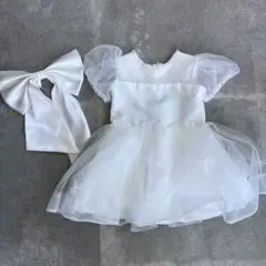 ベビードレス 白 80cm 結婚式