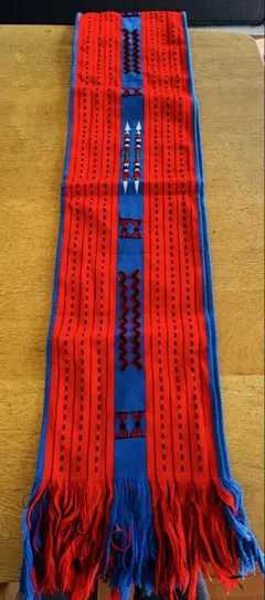 インド・ナガランド州 手織りショール 伝統布 スカーフ ハンドメイド