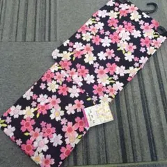 桜花柄 浴衣 150cm 綿100%
