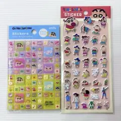 クレヨンしんちゃん タイルシール ぷっくりステッカー 2点セット