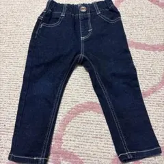 EDWIN ネイビー デニムパンツ　90子供　かっこいい　冬　春　秋