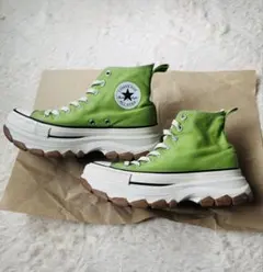 完売品コンバース オールスターⓇトレックウェーブHIライトグリーン 25.5cm