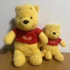 ディズニーリゾート　くまのプーさん　ぬいぐるみ　モコモコ毛並み　２体セット
