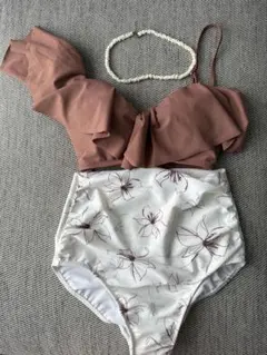 水着 レディース 花柄 ピンク San-ai Resort（サンアイリゾート）