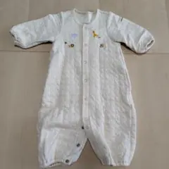 【美品】ミキハウス動物柄ロンパース50−60