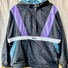 FILA ナイロンジャケット LLサイズ　パーカー プルオーバー ハーフジップ