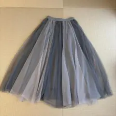 Chez toi シェトワ チュールスカート グレー フリーサイズのサムネイル