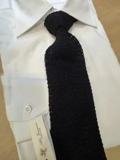 美品」Atto Vannucci（アット・ヴァンヌッチ）ネイビー小紋タイ - メルカリ