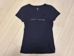 TOMMY HILFIGER レディースVネック Tシャツ ネイビー Sのサムネイル