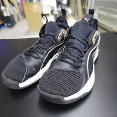 【Puma】 バスケットボールシューズ ブラック/ゴールド22.0