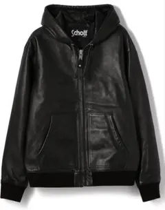 schott フード付きレザージャケット