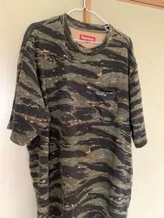 Supreme 迷彩ポケットTシャツMサイズ美品早い者勝ち 18AW SUPREME S/S Pocket Tee 迷彩 M シュプリーム 半袖