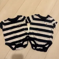 GAP ストライプボディースーツ2枚セット販売
