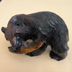 木彫りの熊 北海道 郷土民芸品 インテリア 置物 木彫工芸 美術品