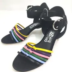 新品　Salvatore Ferragamo 25 サンダル 本革　ミラーヒール