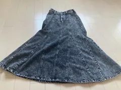 デニム フレアスカート　マーメイドスカート