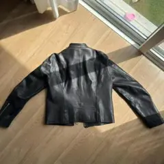 HAREブラックレザーライダースジャケット