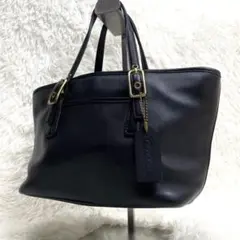 OLD COACH mini tote bag black leather