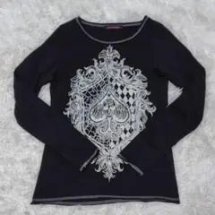 美品 ALGONQUINS アルゴンキン 長袖 Tシャツ ブラック S パンク