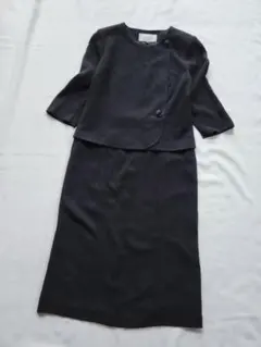 美品✨ソワールドルチェ ロングワンピース 13号 ノースリーブ シフォン 