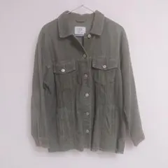 ZARA オリーブグリーン コーデュロイジャケット