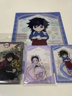 鬼滅の刃 きめつ食堂 アクリルスタンド 冨岡義勇 胡蝶しのぶ 4点セット