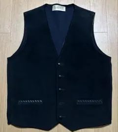 HarborLight黒 スエード ベスト　スウェード