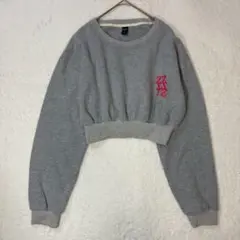 dazy◆レターグラフィッククロップドニット/オーバーサイズ ワンポイント