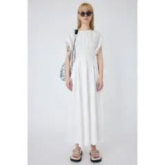 AZUL BY MOUSSY ドロスト ロングワンピース 白 コットン100%