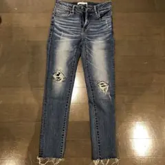 アズールバイマウジー スキニー ダメージ デニム
