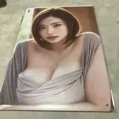 新品未開封　上戸彩　オマージュアルミプレートブリキ看板