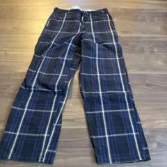 SPELLBOUND チェック柄 ワイドパンツ ネイビー系